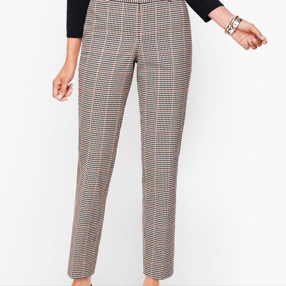 Talbots Black and White Straight Leg Pants